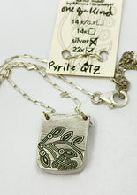Load image into Gallery viewer, Pendant Pyrite in Quartz sold