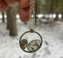Load image into Gallery viewer, Pendant Dendritic Quartz and Moss Agate
