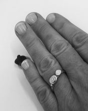 Load image into Gallery viewer, Ring Cairn of Gold Pebbles, Diamonds, Silver