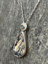 Load image into Gallery viewer, Pendant Boulder Opal and Montana Sapphire
