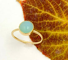 Load image into Gallery viewer, Ring Blue/Peruvian Opal 14k
