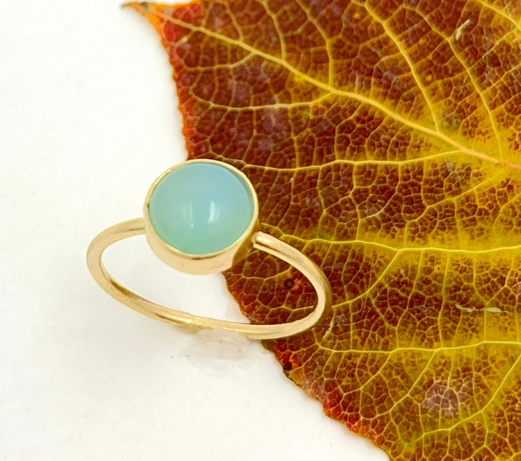 Ring Blue/Peruvian Opal 14k