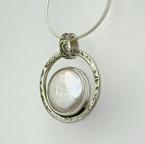 Pendant Fresh Water Coin Pearl