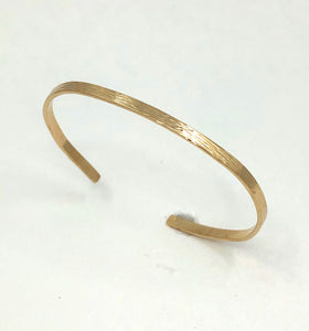Cuff Bracelet Hammered Gold