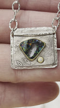 Load and play video in Gallery viewer, Pendant Boulder Opal and Diamond
