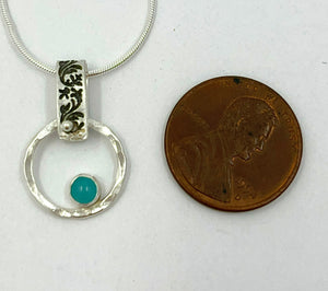Pendant Circles with Turquoise +