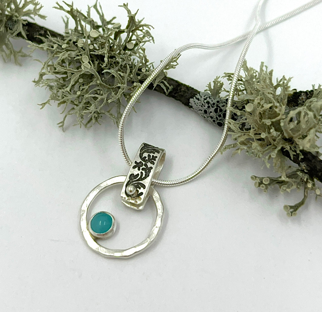 Pendant Circles with Turquoise +