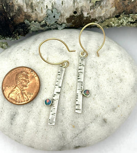 Earrings Birch Opal